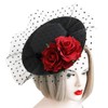 Flower Mesh Fascinator Hats Women Derby Hat Cocktail Tea Ball