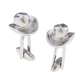 Cowboy Hat Stetson 10 Ten Gallon Pair Cufflinks