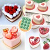 QELEG Silicone Mini Heart Shaped Muffin Pan- Nonstick Silicone Molds