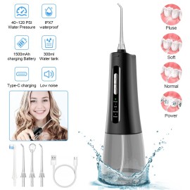 Homsay New Cordless  Flosser Dental Oral Irrigator Travel Teeth Cleaner Floss