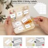 FYY FYY Weekly Pill Organizer with Labels,8 Compartments Travel Daily