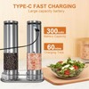 Electric Salt and Pepper Grinder Set Rechargeable, Automatic Salt and