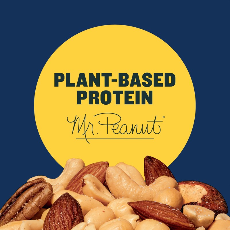 PLANTERS Salted Mixed Nuts, Party Snacks, Plant-Based Protein 10.3oz (1