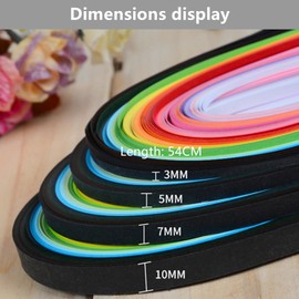 SAHENITEANA Paquete de 4 Kit Herramientas De Diy Hacer Filigrana, Papel Origami de 720 Tiras, Origami Paper de 36 Colores Juego, Colores Paper Mate de Quilling Papel de Manualidad