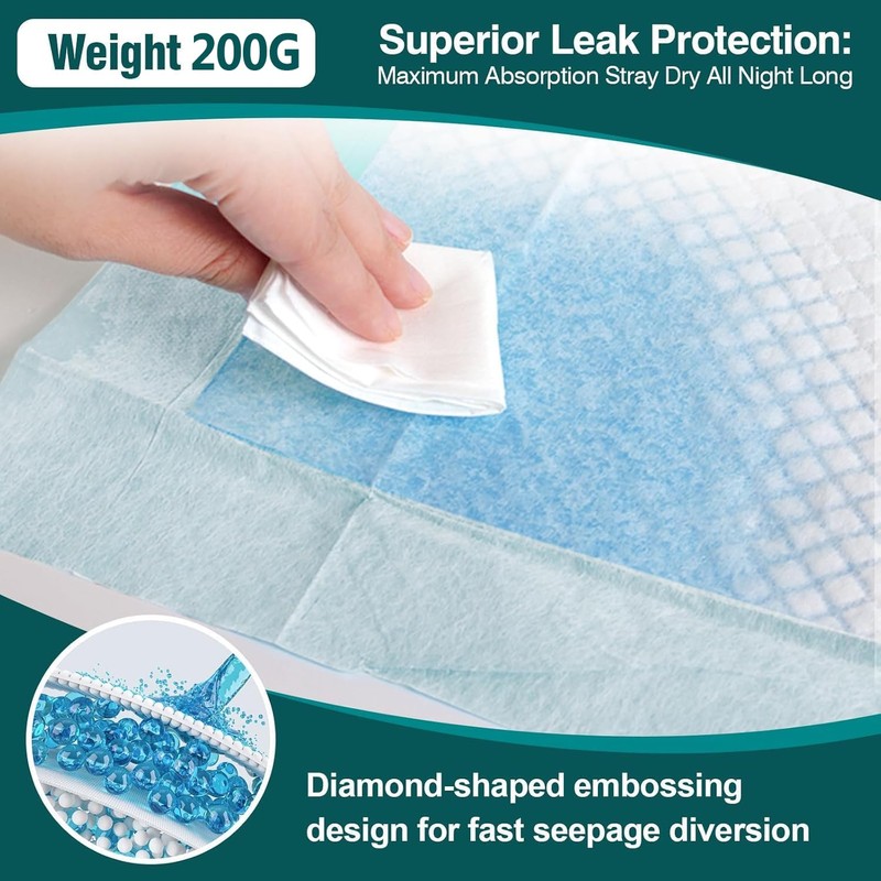 Tear-Resistant Chucks Pads Disposable 60" x 36" Underpads Extra Large