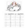 The National Bird Robin Love Couple Ring in Rose Gold