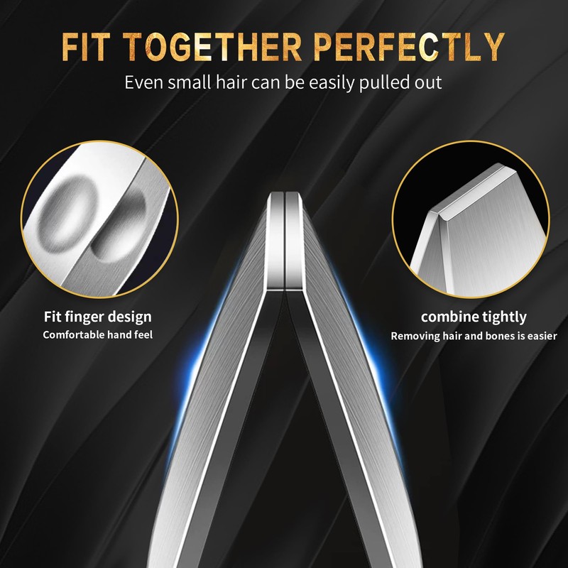 1 Pcs Fish Bone Tweezers,Stainless Steel Fish Tweezers,Kitchen Fish Bone