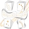 20 Pcs Gold Face Makeup Patches, Glitter Freckles Face Tattoo