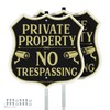 Faittoo No Trespassing Signs Private Property Video Surveillance Sign with