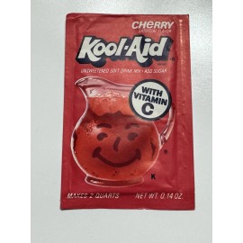 Kool-Aid Vintage 80s Kool-Aid Cherry Flavor Packet NOS