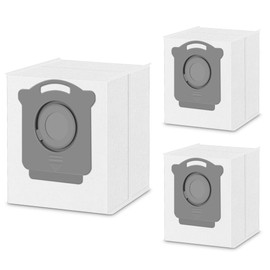 Vacuum Bags Replacement Compatible with iRobot Roomba i7, i7+, i3, i3+, i1+, i4, i4+, i6, i6+, j7, j7+, i8, i8+,s9, s9+ Plus, i & s & j Series Clean Base Automatic Dirt Disposal Bags, Pack of 3