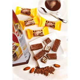 Oma Hartmanns Kalter Hund Mini - Cold Dog Mini 250g - Individually wrapped mini Biscuit Bars with cocoa cream / Germany