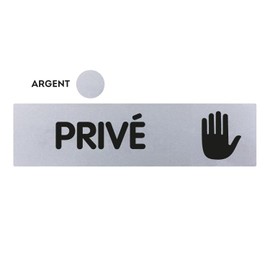 Novap - Plate - Prive - 170X45 Mm Rigid - Silver - Metallic Gray