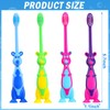 Gerrii Kids Toothbrushes Bulk Soft Lovely Little Kangaroo with Covers