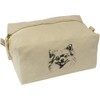 'Pomeranian Dog' Canvas Wash Bag/Makeup Case (CS00041844)