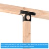 sourcing map 2pcs Corner Brackets, 3-Way T Brackets for 4"