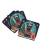 Scottish Terrier Christmas Foam Coasters