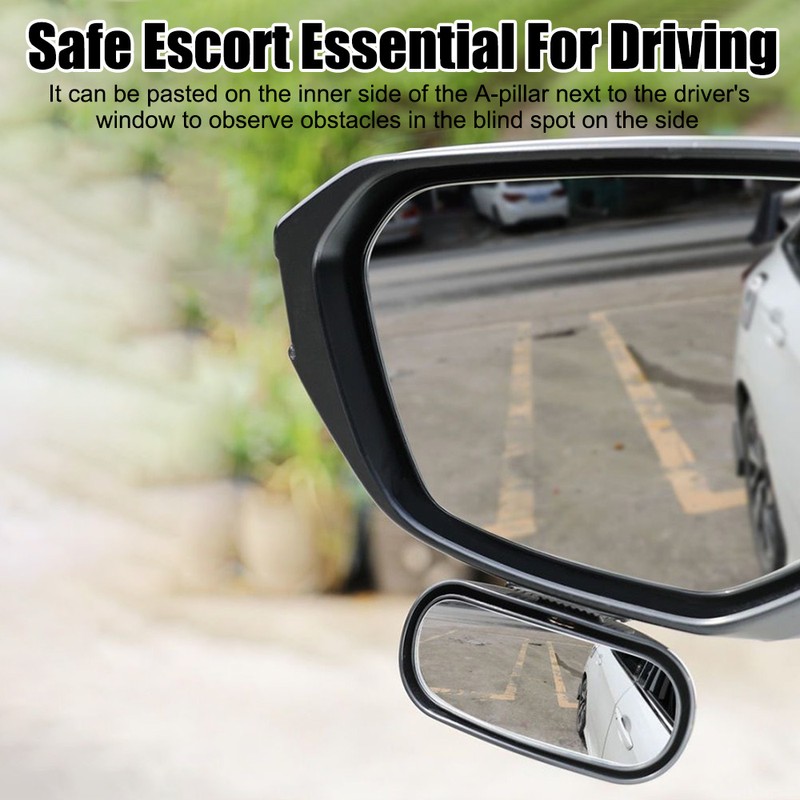 Blind Spot Mirror for Driving – Wide-Angle 360° Adjustable Auxiliary