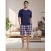 MoFiz Men's Pajamas Set Sleepwear Sleep Top & Bottom 2