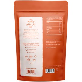 Everyday Superfood Dried Ginger Pieces 190 Grams, No Added Sugar-Coating Not Crystallised Ginger Chunks, Sweet Hot and Spicy Ginger Root Natural