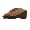 Universal Textiles Mens Patchwork Winter Flat Cap with Wool (57cm)