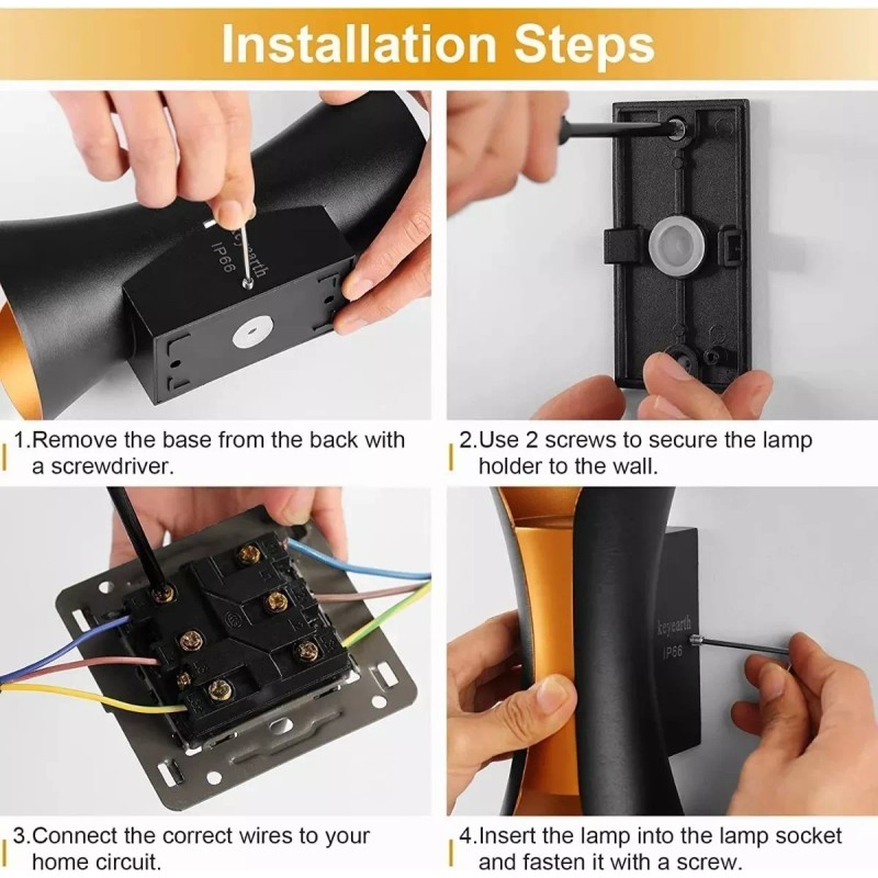 CL Lampara Led De Pared Para Interior Exterior De 6w