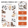 Arquiel Cats Tea Towels, 100% Cotton Kitchen Towel Set, 48