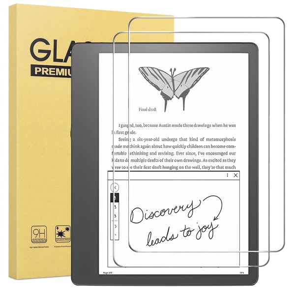 maomini [ 2 Pack] Tempered Glass Screen Protector for Kindle