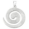 Vinani 2ASP-S00 Women's Necklace with Pendant Spiral Design Large Brushed