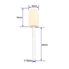 Futheda 12 8 mm Konischer Filz Polieren Pad, Filz Polier-Set Polieren Werkzeug für Schmuck, Glas, Stein, Keramik, Nail Art