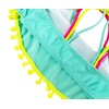 M2C Girls Pompom Tassel Two Piece Bikini Set Triple Cross