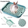 Rabbit Toilet with Shovel, Rabbit Litter Tray Small Cat Litter
