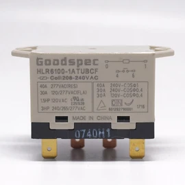 1PC for Goodspec HLR6100-1ATUBCF 208-240VAC Compressor Relay 4 Pins 40A