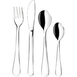 MM Spezial Children's Cutlery Set, Stainless Steel, Silver, 21 x 3 x 3 cm, 4 Units