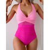 Eomenie One Piece Swimsuit for Women Tummy Control Mesh High
