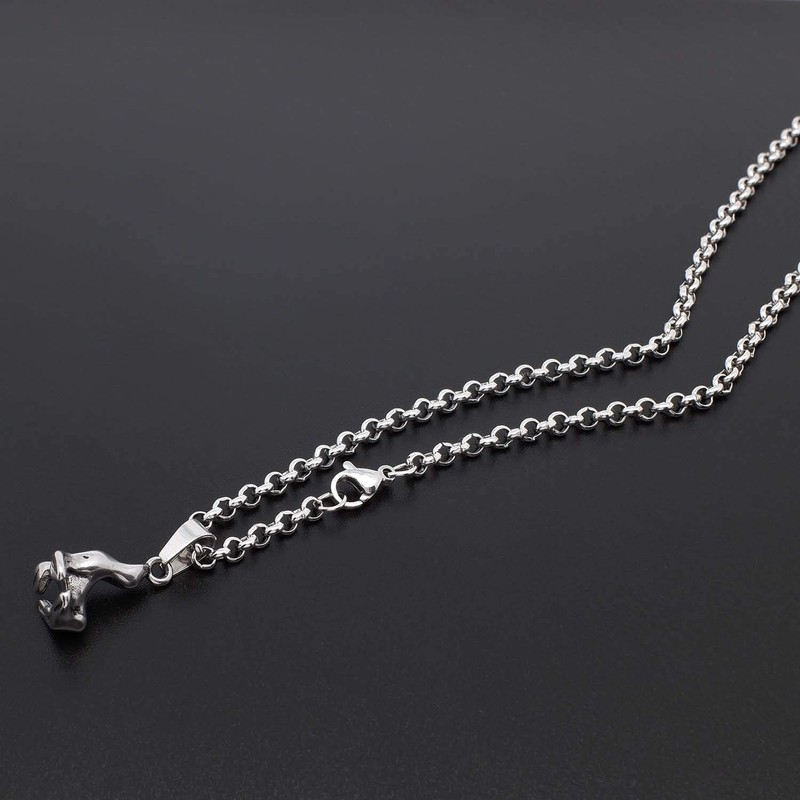 THREENEST 16.4-Feet Stainless Steel Rolo Chains, Round Links Box Craft