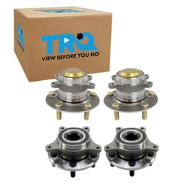 TRQ Wheel Hub Bearings Assembly Set Front & Rear Compatible with 2017 Honda Civic