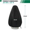 Fountain Cover,Snowproof Outdoor Garden Bird Bath Cover with Drawstring 420D