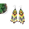 Rasta Drop Dangle Earrings (Rasta 001)