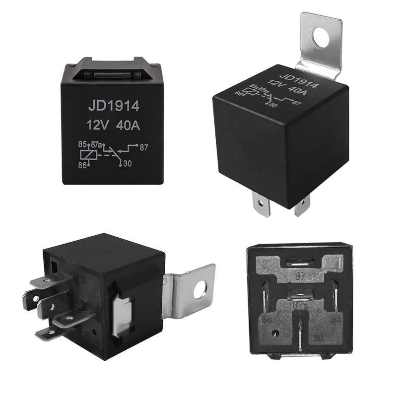 Aiqeer Pack of 3 5-Pin Car Relay, 12 V 40