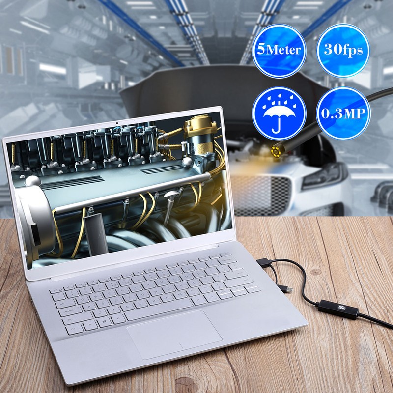 Endoscope 0.3MP Endoscope 3 in 1 Endoscope with Adjustable LEDs