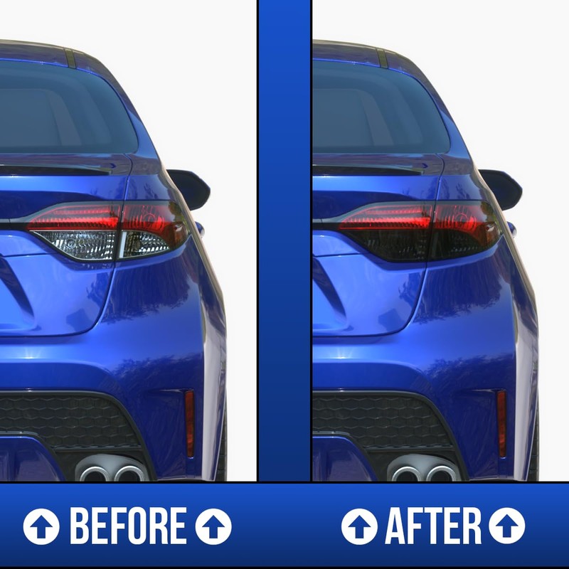 Tail light tint compatible with 2019-2025 Toyota Corolla sedan