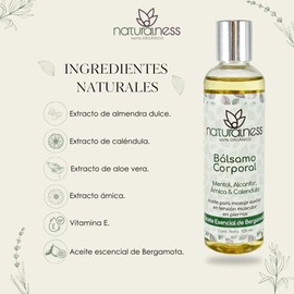 NATURALNESS - ACEITE PARA MASAJE BALSAMO CORPORAL 125ML