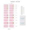 JMEOWIO Semi Cured Gel Strips Nail Art Sticker Wrap Glitter