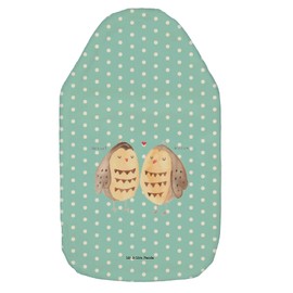 Mr. & Mrs. Panda Hot Water Bottle Owl Love - Gift, Love Gift, Hot Water Bottle with Cover, Hot Water Bottle Cover, Children's Hot Water Bottle, Heat Cushion, Grain Cushion, Owls, Decoration