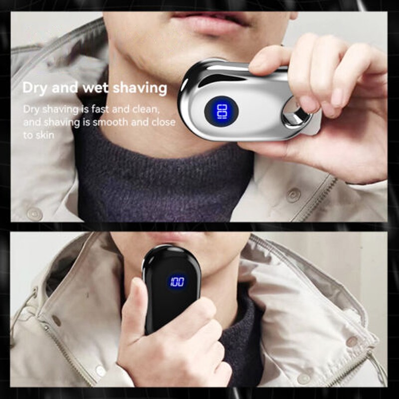 Mini Beard Clipper IPX7 USB Rechargeable Pocket Portable Beard Trimmer