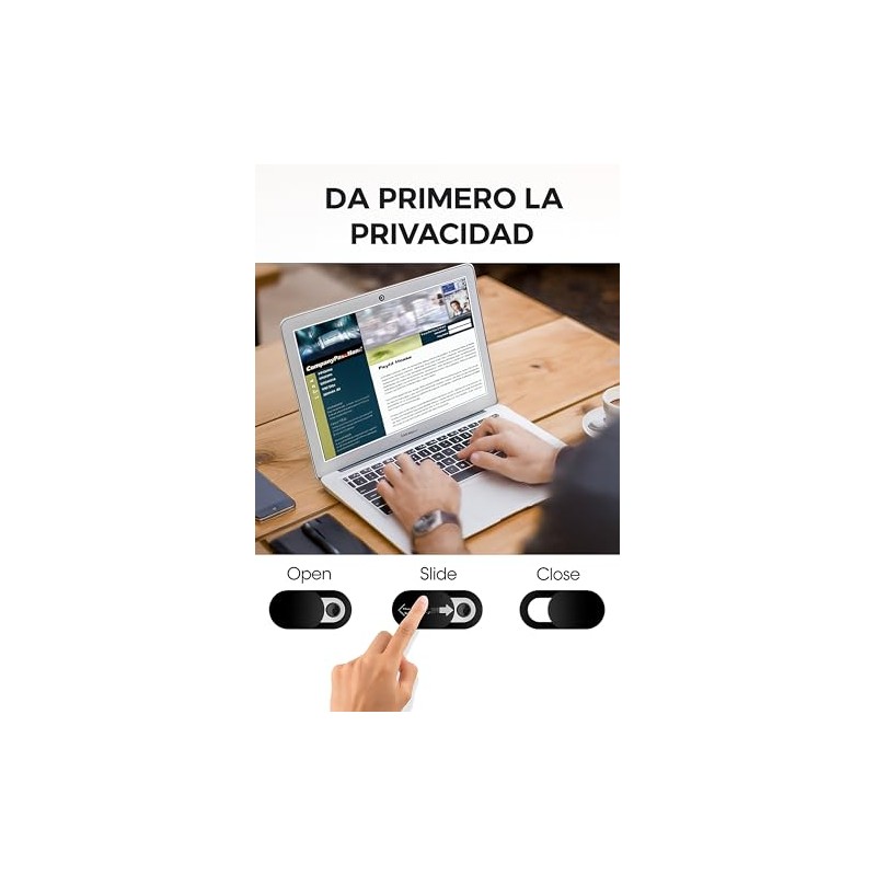 15PCS Webcam Cover, Protección Deslizante de Cámara Web para Privacidad