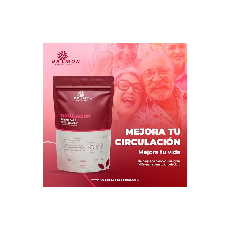 Suplemento Circulación Mon 600g Arginina Glicina Alimenticio Polvo Flexibilizar