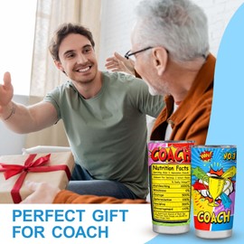 kwsnatel Coach Gifts for Men Women, Best Coach Ever, Volleyball, Soccer, Football, Swim, Basketball Coach Gifts, Best Coach Appreciation Gifts, 20oz Coach Tumbler