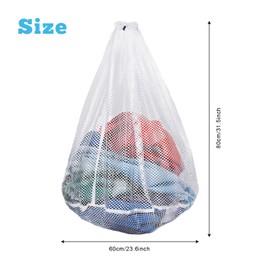3 Pcs Large Mesh Laundry Bags With Drawstring 24x32 Inch Laundry Mesh Wash Bags for Washing Machine Laundry Net Mesh Washing Bag for Laundry Storage Travel